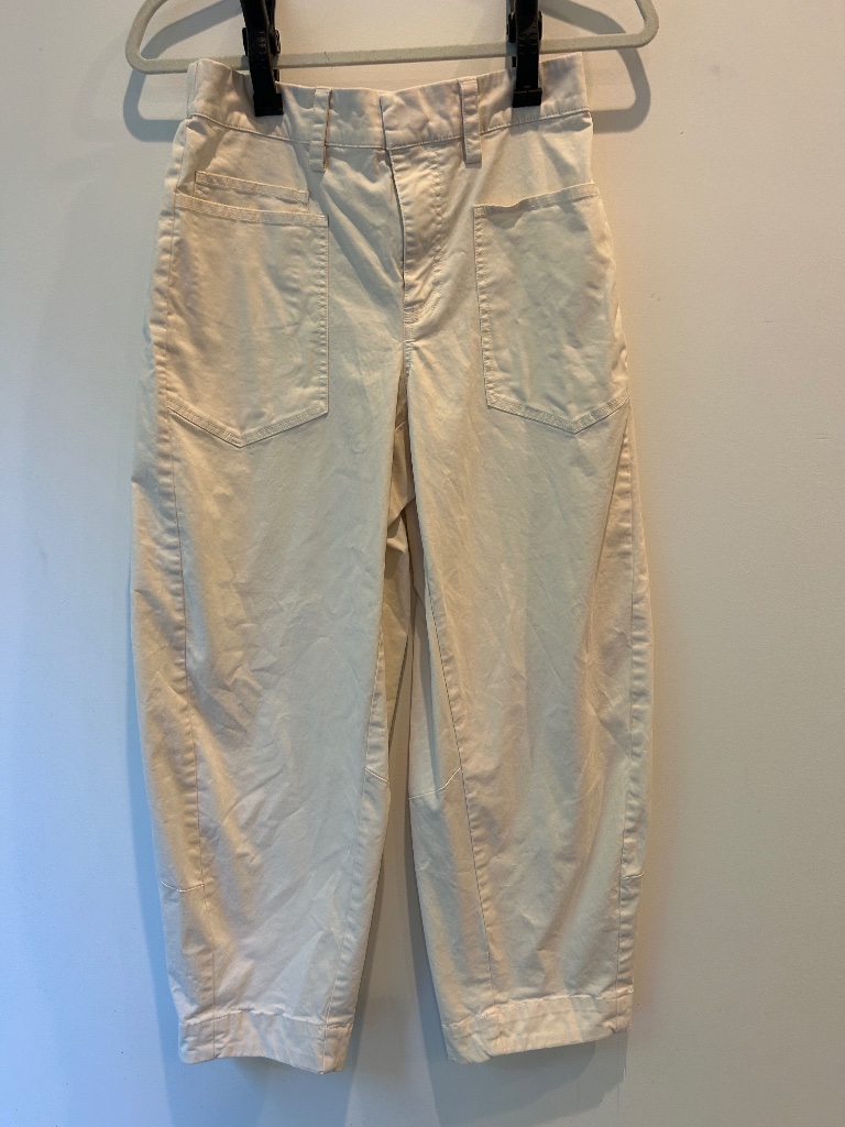 Ruti The Slouchy Soft Twill Pants Ecru Size 6 Like New — image 2 of 5